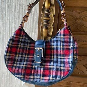 Coach purse plaid new